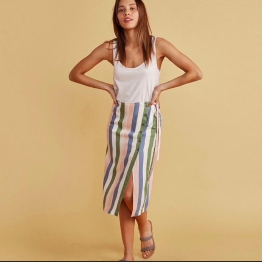 Marine Layer Layla Wrap Skirt XL NWOT